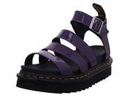 Dr. Martens Women's Blaire Sandal, Blackcurrant Patent Lamper, 10