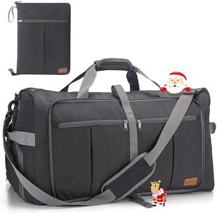 Upeelife Travel Duffle Bag, Foldable 125L Large Holdall Bags Weekend Overnight Bag Waterproof Duffel Bag with Shoe Compartment and Wet Pocket, Sports Gym Bag for Men Women