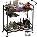 LAATOOREE Bar Cart, Two-Color Home 