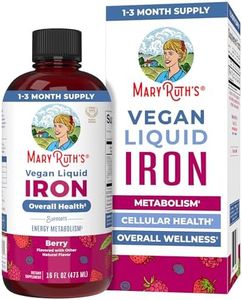 MaryRuth Organics Iron Supplement for Women Men & Kids, Liquid Iron Supplement for Women Men & Kids, Iron for Healthy Blood & Oxygen, Ages 4 & Up, Sugar Free, Vegan, Non-GMO, Gluten Free, 15.22 Fl Oz