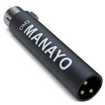 MANAYO in-line microphone preamp for Dynamic and Passive Ribbon Microphones (Black)