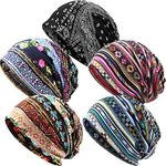 5 Pieces Women's Slouchy Beanie Hat