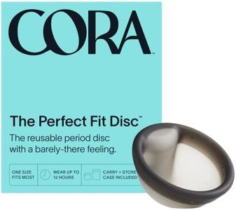 Cora Menstrual Disc | Reusable Period Disc | Wear Up to 12-Hours | Sustainable Alternative to Tampons/Pads | for Light/Heavy Flows | Leak Proof | Medical Grade Silicone | Eco-Friendly Feminine Hygiene
