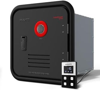 FOGATTI RV Tankless Water Heater, 15x15 Inches Black Door and Remote Controller, DC 12V, Propane, Best Unit for RVers' Everyday Use, InstaShower 8 Pro, Gen 2