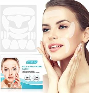 Facial Wrinkle Smoothing Patches, Anti Wrinkle Face Strips, Set of 160 pcs Reusable Face Tape for Reducing Forehead Eye,Mouth or Forehead Wrinkles - Wrinkle Patches for Face Overnight Prevention