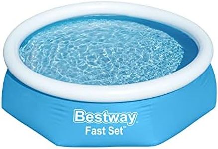Bestway Fast Set Round Inflatable Pool Kit (8' x 24") | Includes 330gal Filter Pump