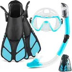 ZEEPORTE Mask Fin Snorkel Set, Trav