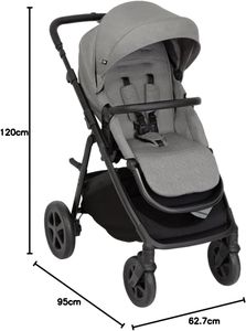 Graco Near2Me DLX Trio Travel System – Ash Grey