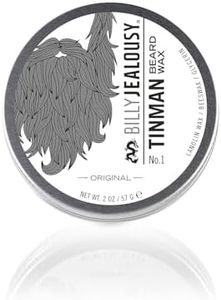 Billy Jealousy Tinman Beard Wax with Light Hold & Matte Finish, Nourishing Beard Care Product Formulated with Natural Beeswax & Glycerin for Soft, Tamed Facial Hair, 2 Oz
