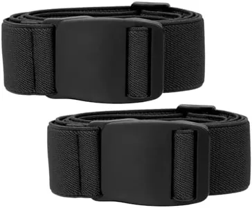 XZQTIVE Men Women No Show Elastic Stretch Belt Invisible Web Belt Quick Release Flat Plastic Buckle
