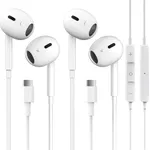 2 Packs USB C Headphones for iPhone