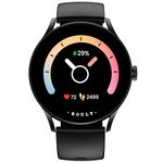 Boult Newly Launched Rover Pro Smart Watch 1.43'' AMOLED, Bluetooth Calling, IP68, Zinc Alloy Frame, 1000 Nits Brightness, AI Voice Assistant, SpO2 Monitoring, 120+ Sports Mode Smartwatch (Ash Black)