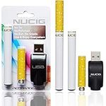 NUCIG UK Brand Premium Electronic Cigarette Starter Kit | Electric Cigarette | Vape | e Cigarette kit | Without Nicotine | Without Tobacco (GREEN GLOW)