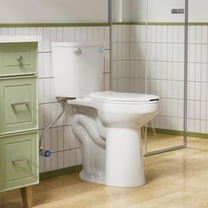 Simple Project Tall Toilets for Seniors 21 inch Extra High Toilets, Comfort Bowl Heigh 21", Seat Height 22", Two-Piece Toilet 1.28GPF Powerful, 12 Inch Rough-in, White Color, for Bathroom