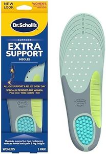 Dr. Scholl's Insoles for Women Extra Support Pain Relief Orthotics Shoe Inserts, Designed for Plus-Size, 1 Count