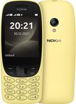 Nokia 6310 (2021, Yellow) 4MB Storage + 16MB RAM, FM Radio 2G GSM - SIM*Free Unlocked