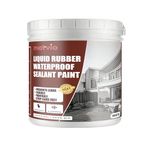 Matvio White RV Roof Coating, 1L | Solar Reflective Liquid Rubber Sealant | UV & Heat Resistant | Waterproof Membrane for Camper, Trailer & Metal Roofs | Elastomeric Leak Repair Paint