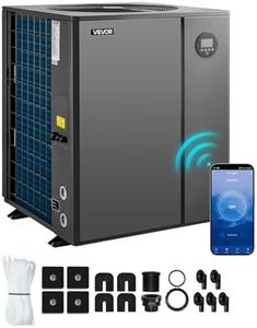 VEVOR 88850 BTU Inverter Pool Heat Pump, All-DC Technology Electric Heater for In-Ground Pools up to 22,454 Gal, WiFi & App Remote Control, Smart Multiple Protection for Year-Round Swimming