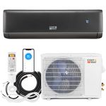 COSTWAY 24000 BTU Wifi Enabled Mini Split Air Conditioner & Heater, 21 SEER2 208-230V Inverter AC Unit Cools Rooms up to 1500 Sq. Ft, Energy Efficient Split AC w/Heat Pump