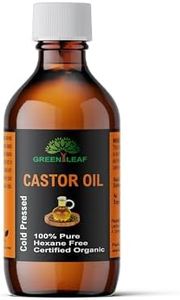 Organic Castor Oil 100ml (Glass Bottle) Pure, Cold-pressed castor oil, Hexane Free | Castor Oil for Hair Growth, Castor Oil For Eyebrows And Eyelashes, All Natural Premium Quality - Moisturises & Protects Dry Skin