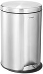 Amazon Brand - Solimo Stainless Steel Pedal Dustbin 10" X 15"