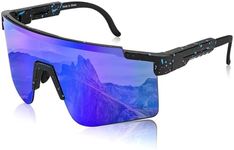 FEISEDY Sports Sunglasses for Women Men, UV400 Protection Outdoor Cycling Running Biking Sports Goggles