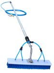 Kenbrook Solar 3 Meters Long Solar Cleaning Kit with Nylon Brush, Water Fed PU Pipe & Adjustable Telescopic Extension Pole from 1 to 3 Meters
