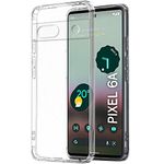 TheGiftKart Best Camera Protection Back Cover Case for Google Pixel 6A|Ultra Clear Soft Case|Inbuilt Dust Plugs & Anti-Slip Grip|Slim & Protective Back Case for Google Pixel 6A (Silicone|Transparent)