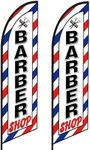 VitalCozy 2 Pcs Barber Flag 12 ft B