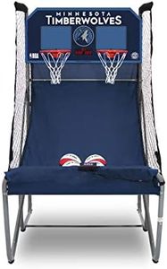Pop-A-Shot - Home Dual Shot with Minnesota Timberwolves NBA Graphics l Sensor Scoring l 16 Game Modes l 7 Balls l Foldable Storage l for All NBA Fans