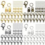 400 PCS Jewellery Clasps Set Lobster Clasp With Open Jump Ring Set Swivel Clasp Hooks Jewelry Making Bracelet Clasps (4 colors)