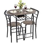 Yaheetech 3 Piece Dining Table Set,
