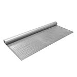 IncStores 1.6mm Thick Standard-Grade Nitro Roll Garage Floor Mat | Flexible Vinyl Floor Mat for a Stronger and Safer Garage, Workshop, or Trailer | Coin-Top, Stainless Steel, 7.5' x 17'