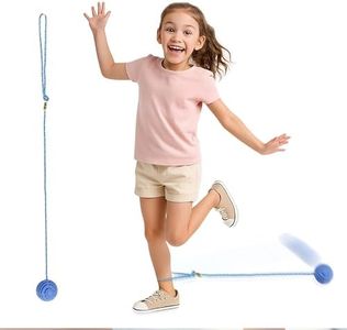 Just Jump It Original Retro Ankle Skipper Skip Ball Jumping and Skipping Toy for Exercise and Agility for Ages 4 and Up - Blue