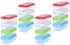 ARSUK Baby Food Containers Weaning Pots Freezer Cubes for Storing Stacking Mashed Food 100% BPA Free (Pack of 16-250ml)