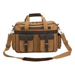 Flight Outfitters Unisex's Briefcase, Tan