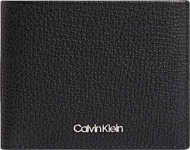 Calvin Klein Homme Portefeuille Minimalism Bifold Cuir, Noir (Ck Black), Taille Unique