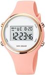 XCZAP Outdoor Sport Watches Alarm Clock 5Bar Waterproof LED Digital Watch, pink, sports