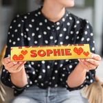 Personalised Toblerone Chocolate Bar love - Personalised with the Name of Your Choice, Milk Chocolate with Honey-Almond Nougat (L - 360 gram, Milk chocolate with honey-almond nougat)