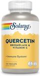 SOLARAY Quercetin with Bromelain and Vitamin C - Immune Support Supplement - Antioxidant and Heart Health Complex with Quercetin 500mg and 1235mg VIT C - Vegan, 60-Day Guarantee, 60 Serv, 120 VegCaps