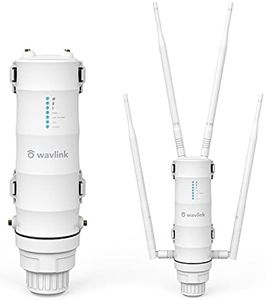 WAVLINK AC1200 Outdoor Wireless High Power Weatherproof Wifi Long Range Extender/AP/Router mode with Passive POE,Dual Band 2.4+5G Repeater,Gigabit Port, No WiFi Dead Zones for Working from Home