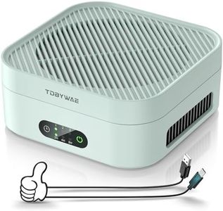 Air Purifiers for Home, TDBYWAE Air Purifier for Bedroom Up to 600 ft², H13 True HEPA Air Purifier for Pets Dust Dander Pollen Odor Smoke, with New Quiet Wind Wheel System, for Desk/Car/Travel(Green)