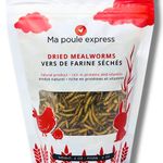 2 oz - Ma Poule Express Dried Mealworms for Wild Birds etc. approx. 2,000 Mealworms