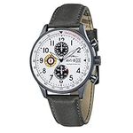 Hawker Hurricane Mens Analogue Japanese-Quartz Watch with Calfskin Bracelet AV-4011-0B