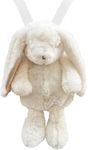 Tukta Kawaii White Rabbit Bunny Backpack School Shoulder Bag Plush Toys Stuffed Doll Kids Children Girls Women Gifts 15.5 inches, White, Daypack Backpacks