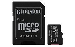 Kingston Canvas Select Plus microSD Card SDCS2/512 GB Class 10 (SD Adapter Included)