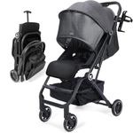 AOODIL Lightweight Baby Stroller, Compact Travel Stroller with Adjustable Backrest & Storage Basket & Sleep Shade, One Hand Easy Fold Infant Puchair for Airplane Travel and More