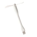 kenable USB Portable & Flexible Fan High Powered Fan for Laptop Cooling White