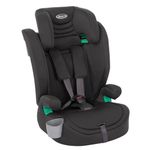 Graco Eldura R129 Harness Booster (76-145cm - 15 Months to Approx. 12 Years). Harness mode from 15 months to approx. 4 Yrs (76-105cm), Highback mode from approx. 3.5 to 12 yrs (105-145cm), Midnight