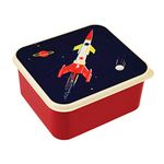 Rex London Children's BPA Free Lunch Box - Choice of Design (Space Age)